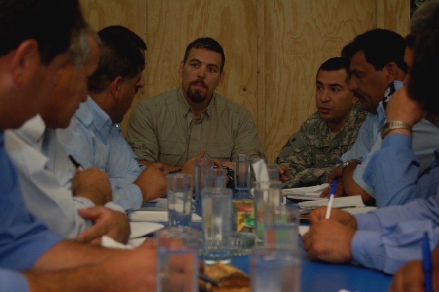 Civilian police, 3rd Brigade Soldiers help train Iraqi police to keep the p