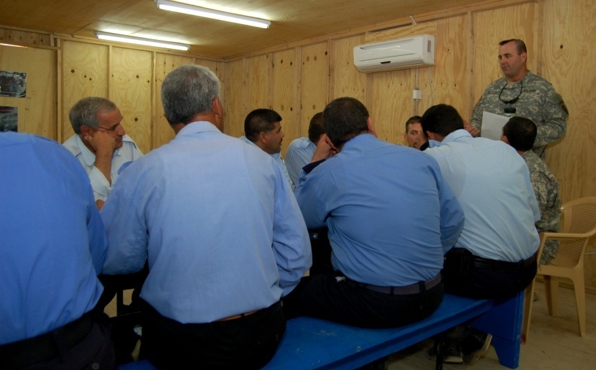 Civilian police, 3rd Brigade Soldiers help train Iraqi police to keep the p