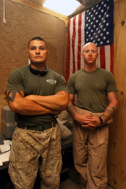 Marines tag team ground support equipment