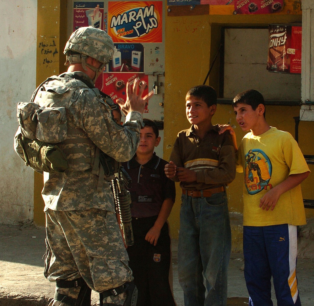 Stryker Soldiers work with Iraqi Police and security forces