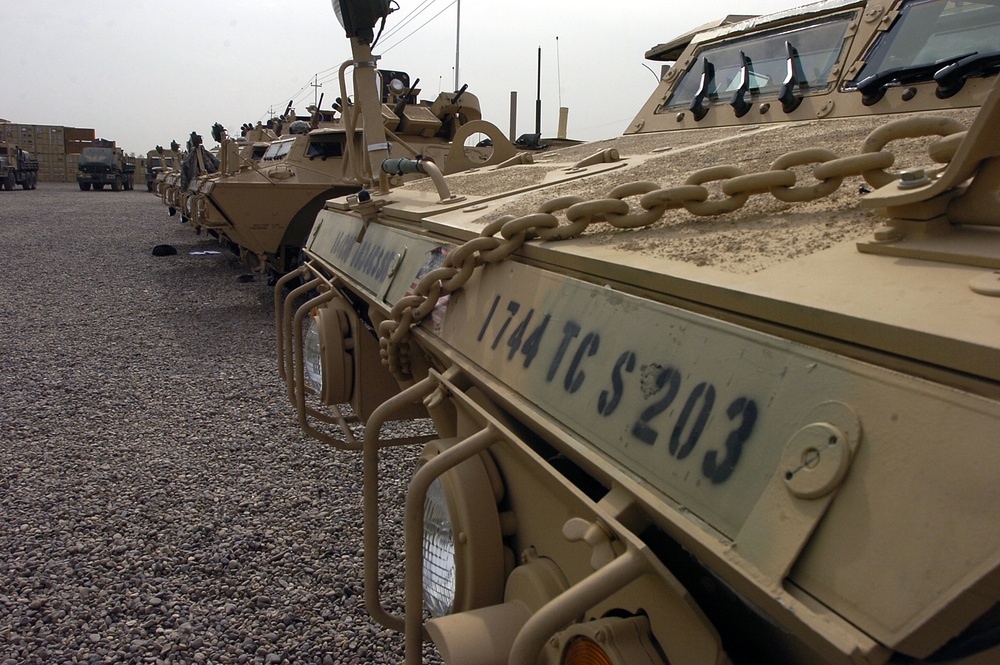 1744th Transportation Company begins tour in Iraq