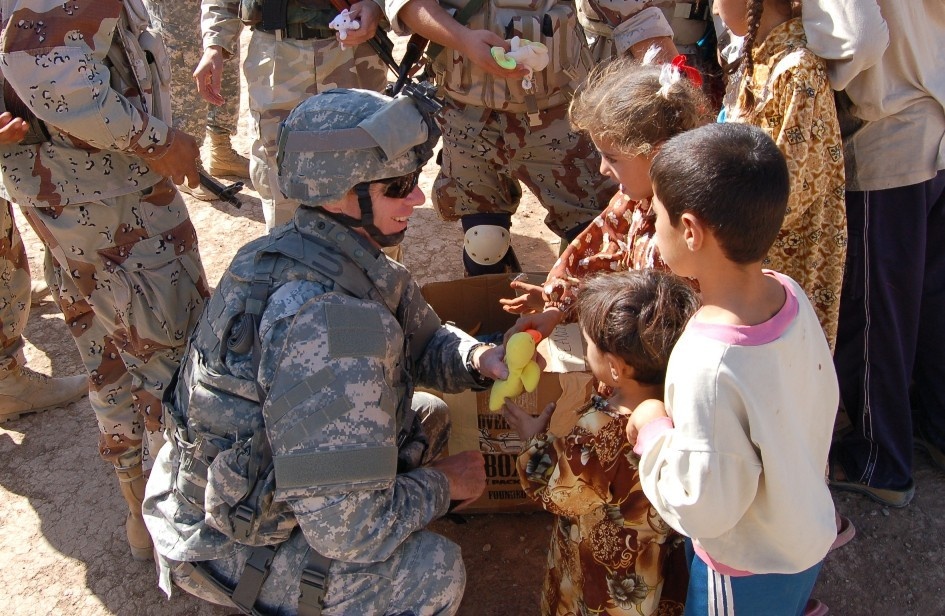 Coalition and Iraqi Forces Donate Beanie Babies to Children in Tuz, Iraq