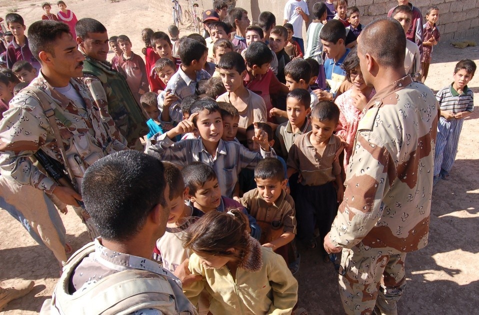 Coalition and Iraqi Forces Donate Beanie Babies to Children in Tuz, Iraq