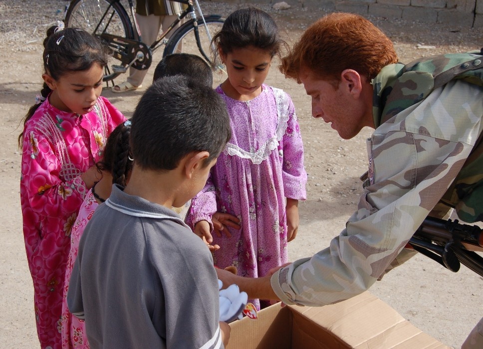 Coalition and Iraqi Forces Donate Beanie Babies to Children in Tuz, Iraq