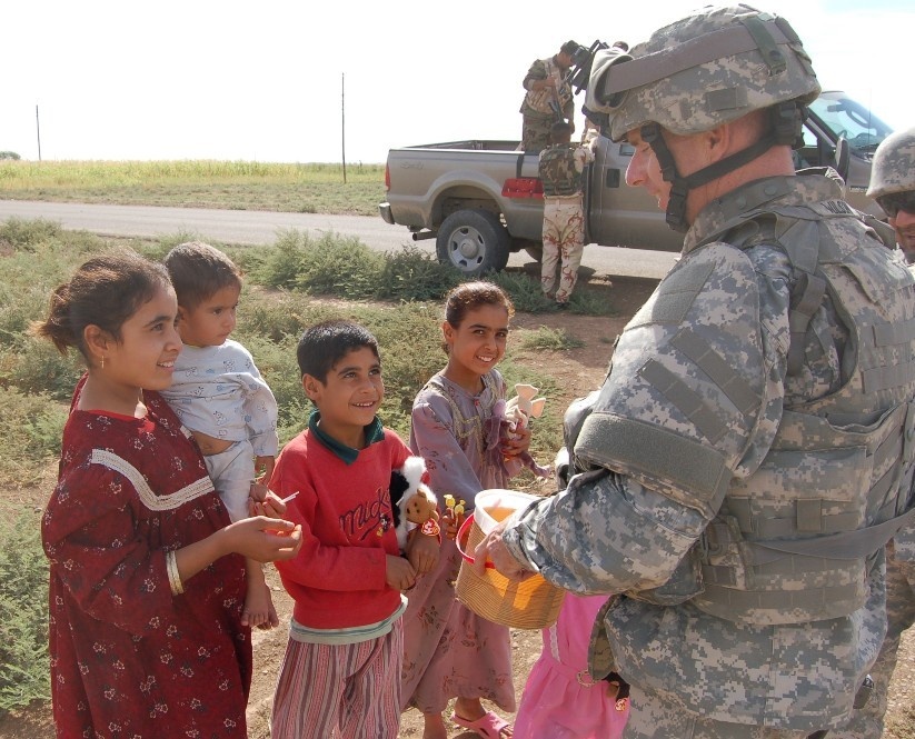 Coalition and Iraqi Forces Donate Beanie Babies to Children in Tuz, Iraq