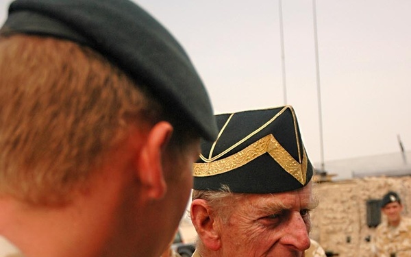 Duke of Edinburgh visits British Army in Iraq