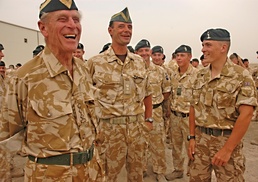 Duke of Edinburgh visits British Army in Iraq