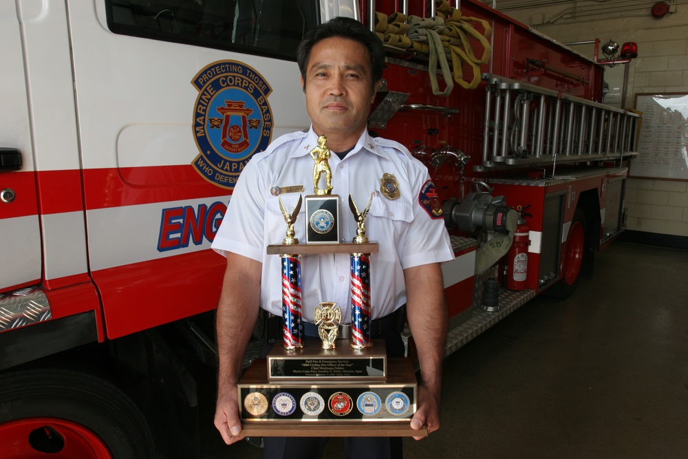 Okinawan named top DoD civilian firefighter