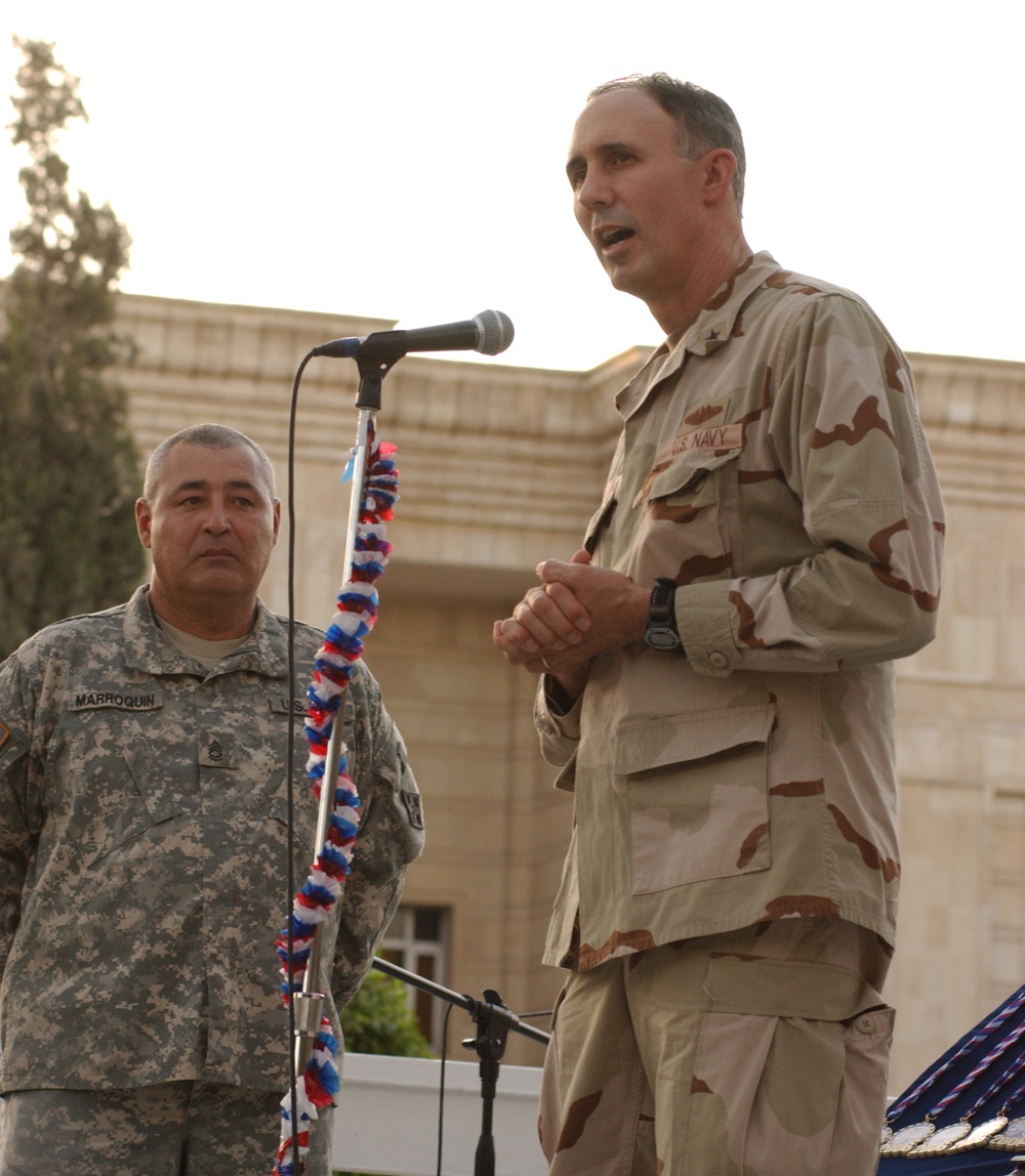 4th Inf. Div. Band plays 4th of July for Iraqi president, U.S ambassador, M