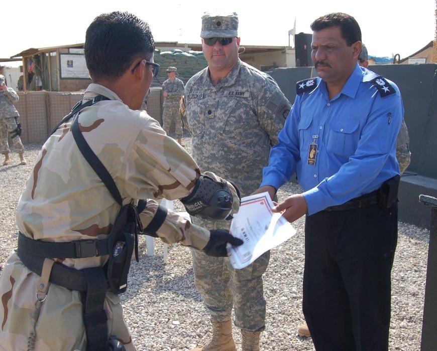 Iraqi Police Department in Hawija Gets Its First Elite SWAT Officers