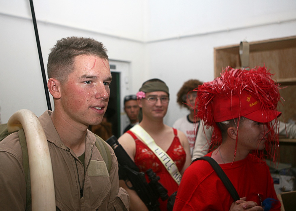 Halloween costume party helps Marines relax
