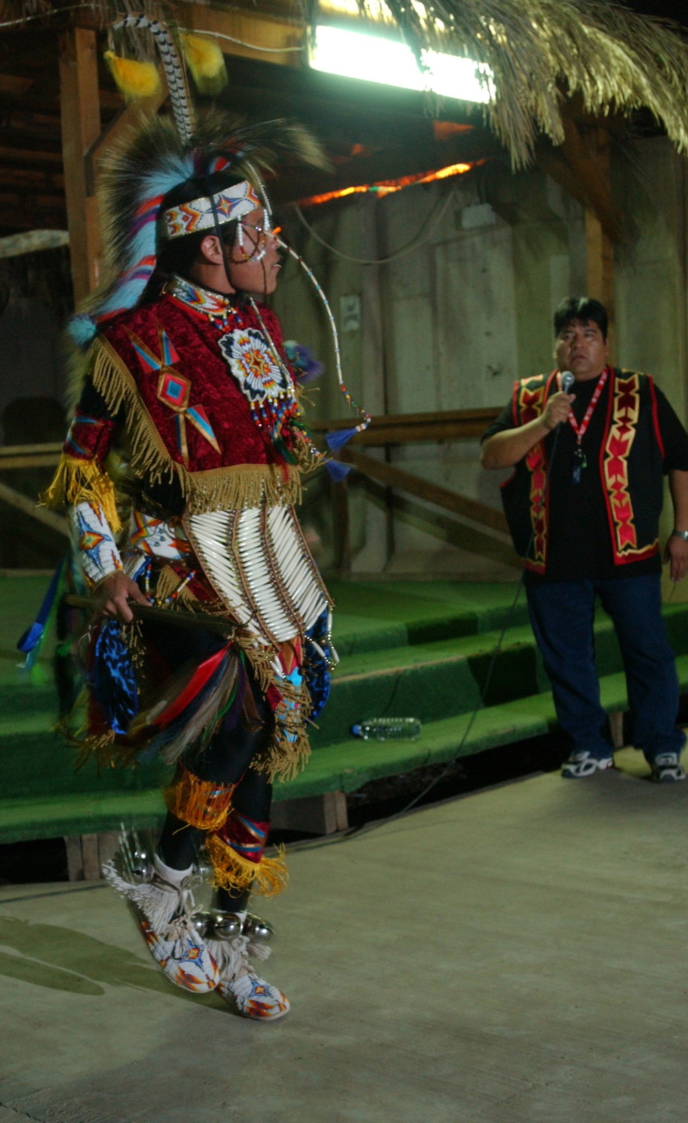 Native Star Dance Team Entertains MND-B Soldiers During Native American Her