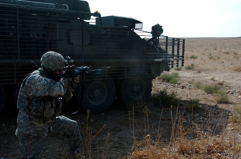 IA and 3-2 Stryker BCT Work Together on Patrols