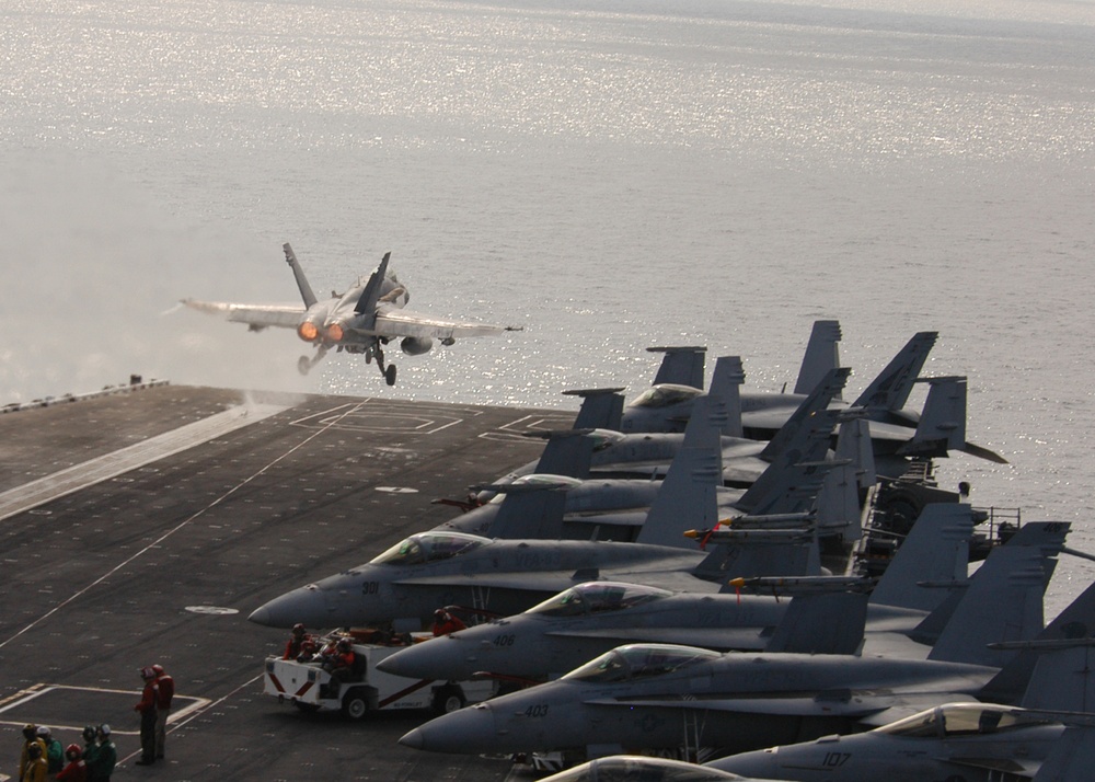 DVIDS - Images - F-18 Hornet launches from USS Eisenhower [Image 2 of 7]