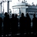USS Eisenhower replenishes supplies
