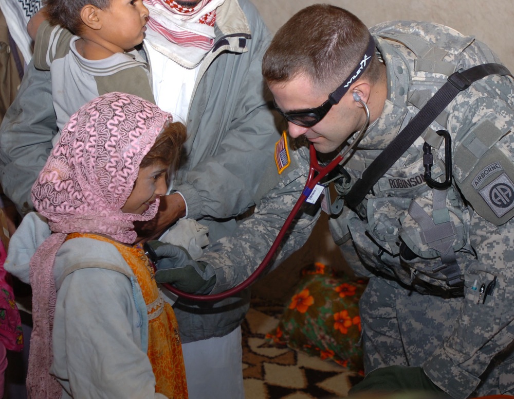 Airborne Soldiers Provide Medical Care to Tursak Citizens