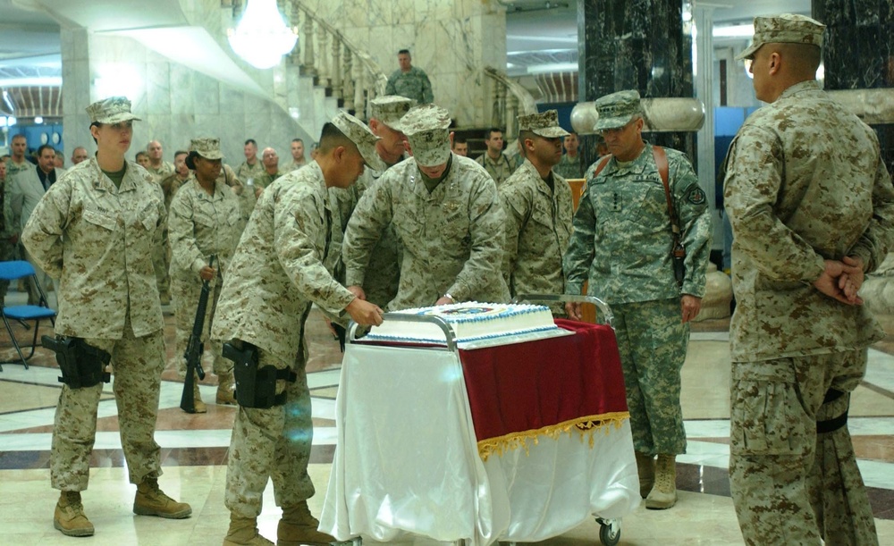 Marines Celebrate Birthday