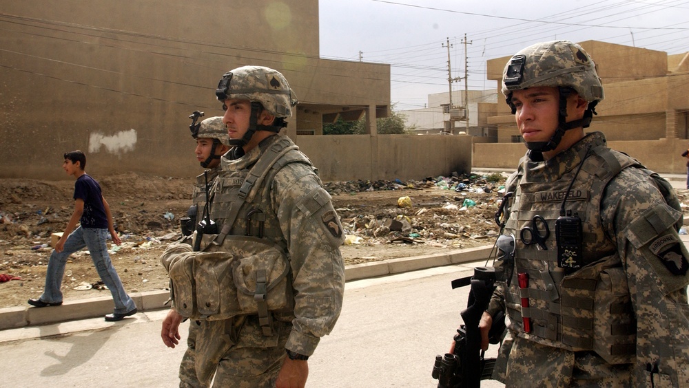 4th Platoon patrols Al Dora