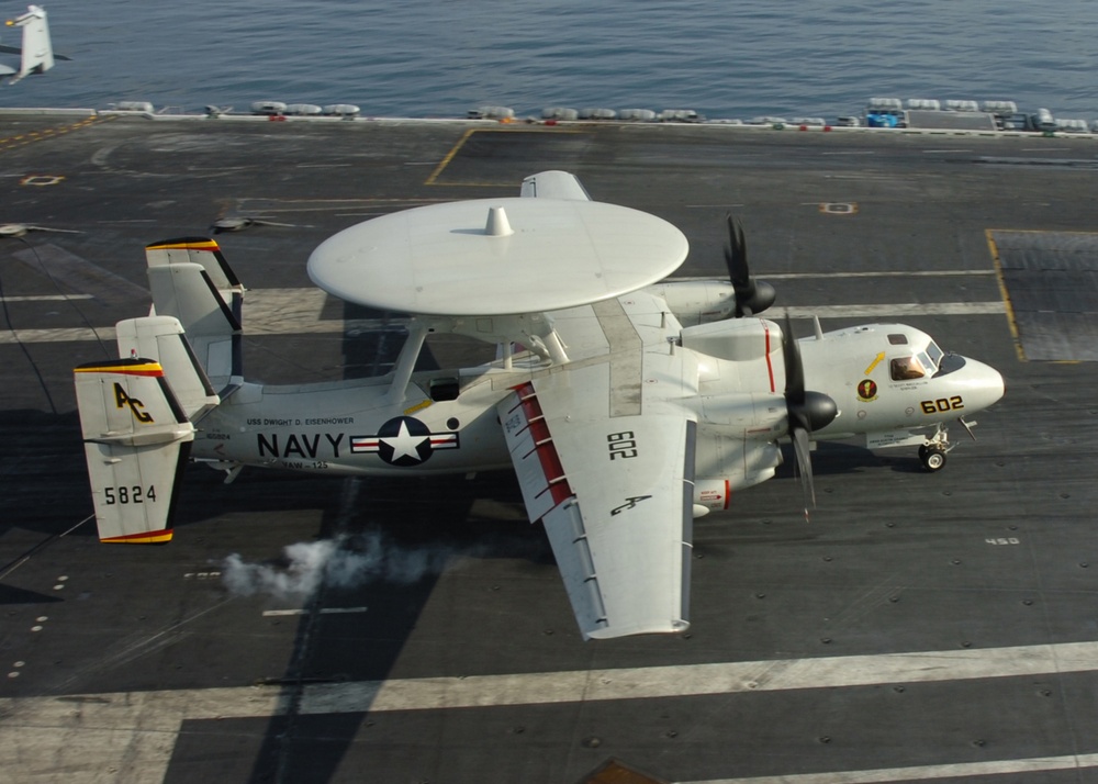 E-2 Takes Off From USS Eisenhower