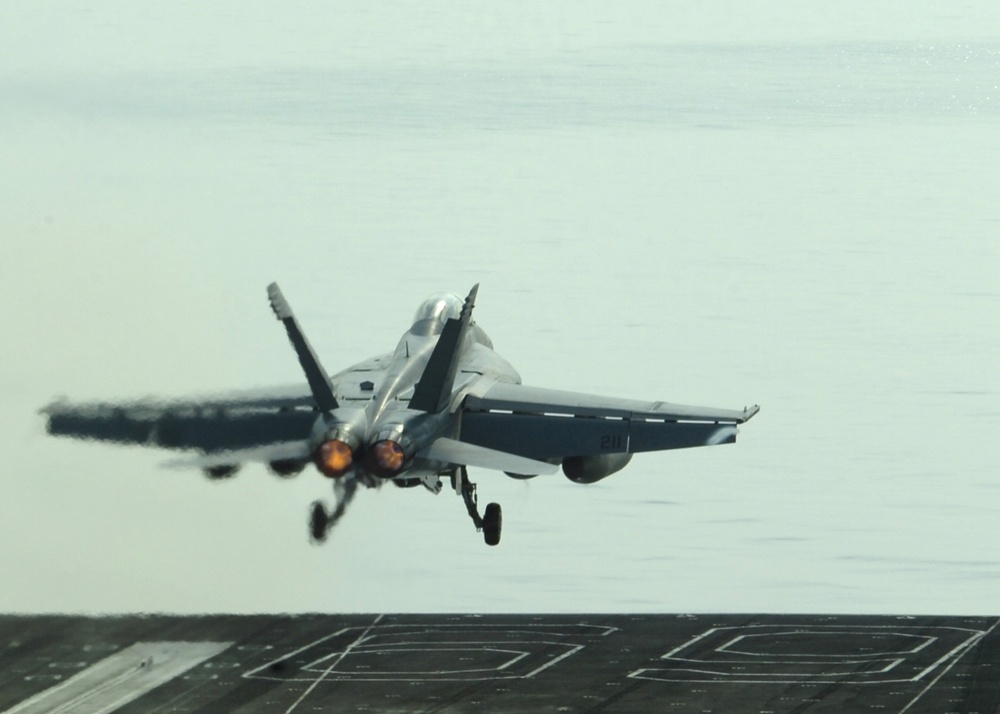 F-18 Hornet Launches From USS Eisenhower