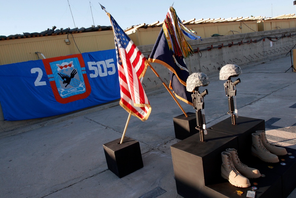 Memorial Held for Two Soldiers in the 82nd Airborne Division