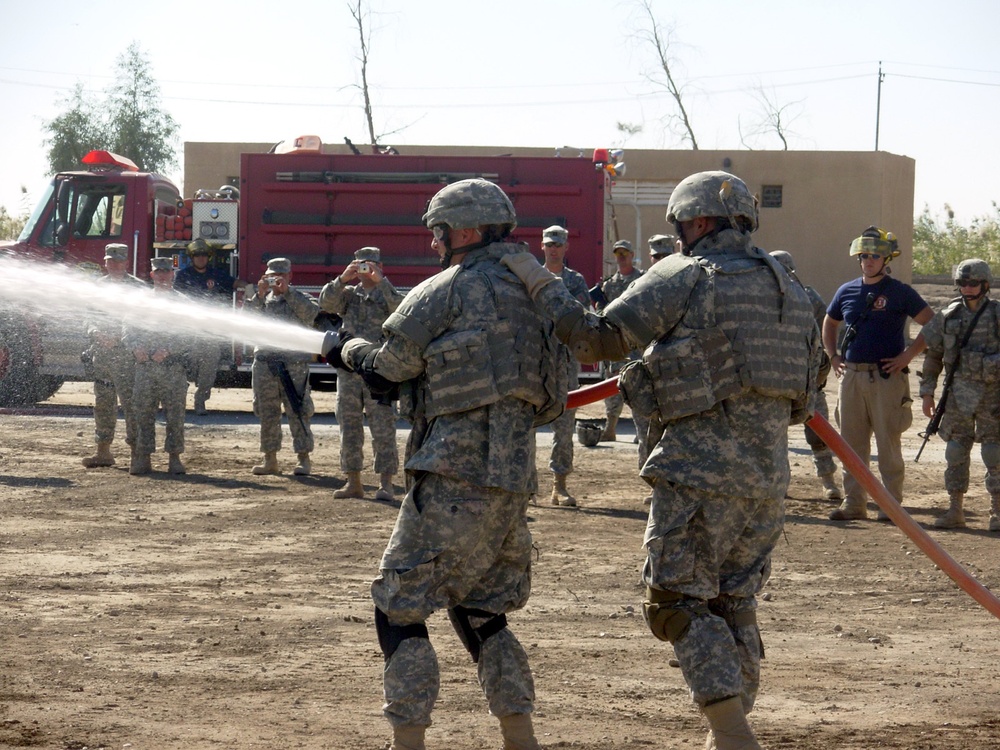 Soldiers Fight Fire