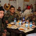 Soldiers share thanksgiving meal together