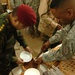 Soldiers share thanksgiving meal together