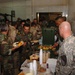 Soldiers share thanksgiving meal together