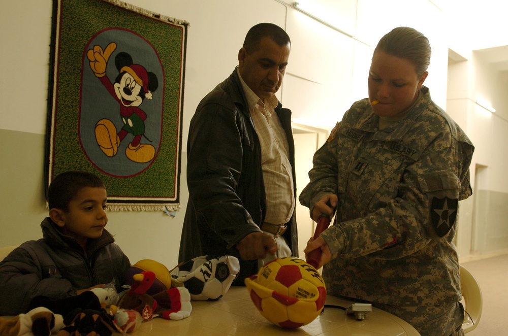 Soldiers visit St. Joseph's Catholic Orphanage