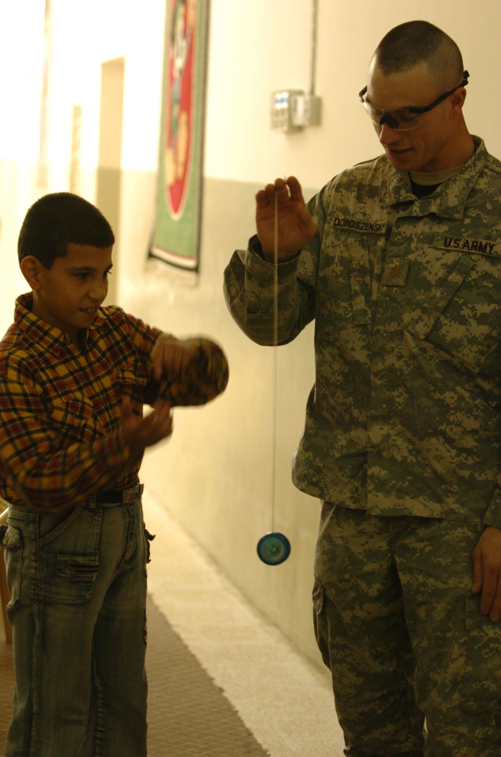 Soldiers visit St. Joseph's Catholic Orphanage