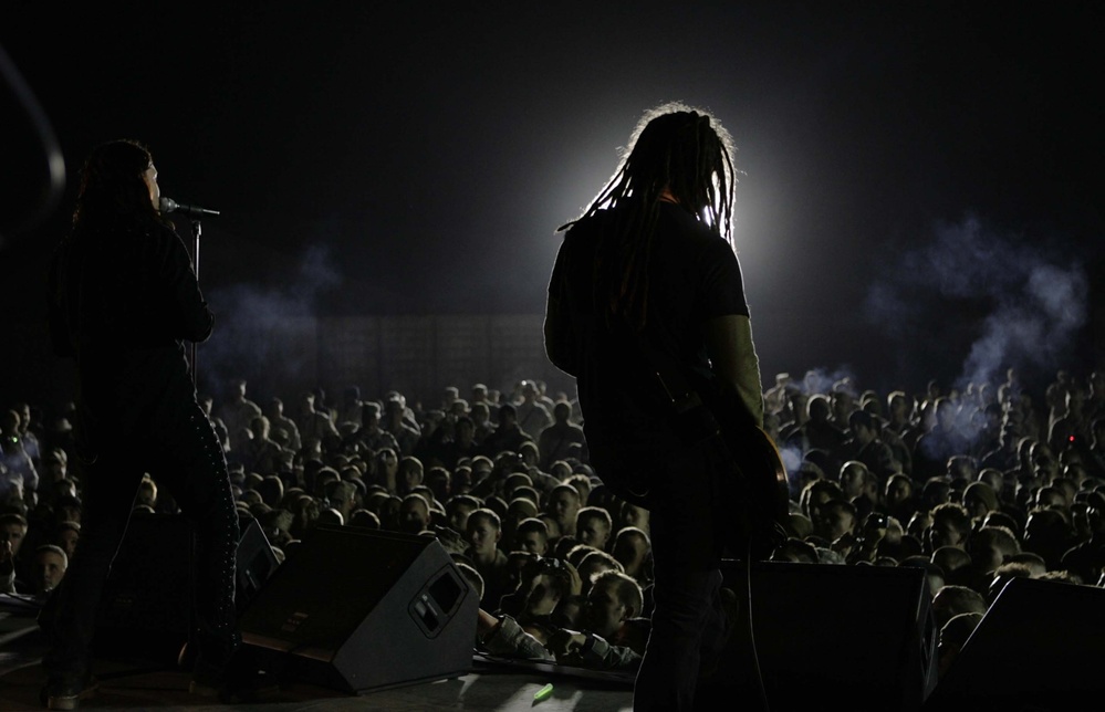 High-charged Rock Group Performs at TQ