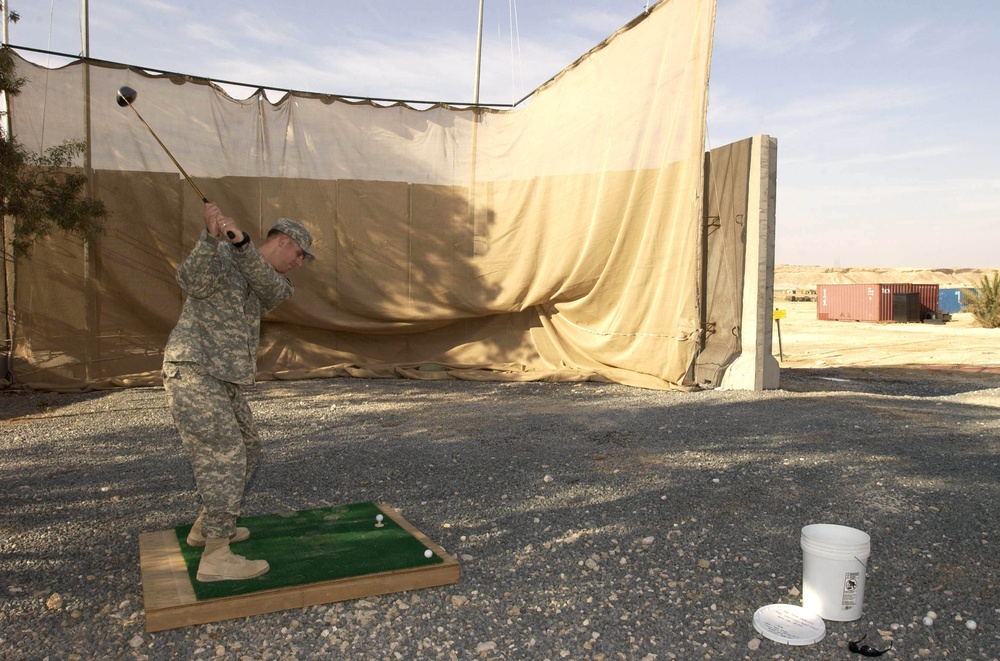 Soldiers create a slice of home in the desert