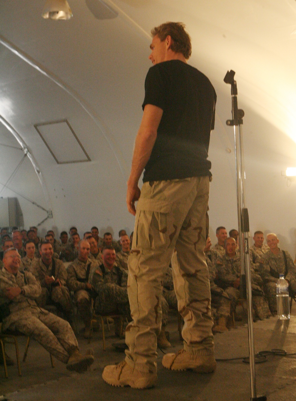 Christopher Titus and Jennie McNulty visit Taqaddum
