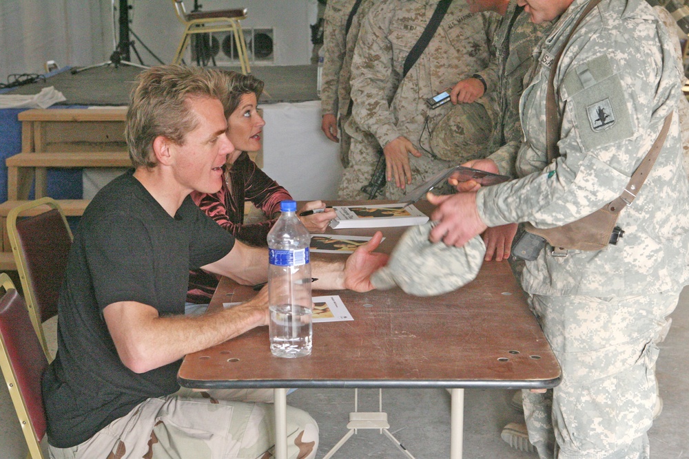 Christopher Titus and Jennie McNulty visit Taqaddum