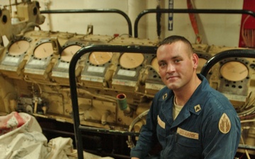 Army Sailors Repair Dry Dock Ship