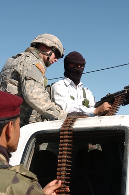 Soldiers and Iraqi Police Join Forces
