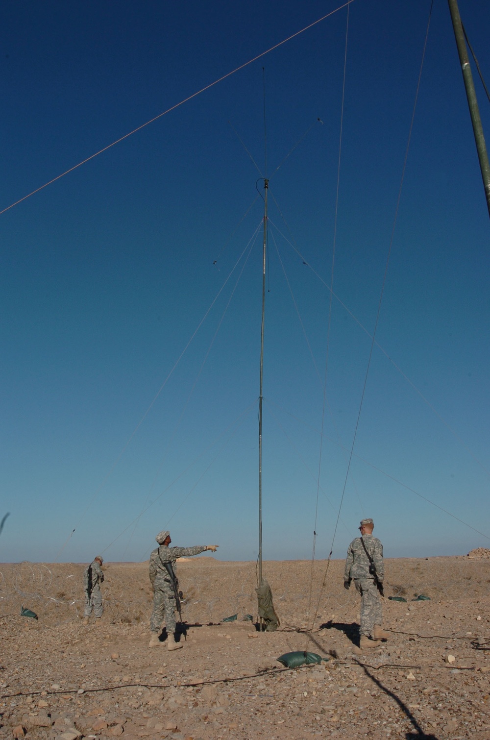Soldiers Make Sure Signal Is Sent