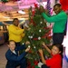 USS Eisenhower Decorates for Christmas