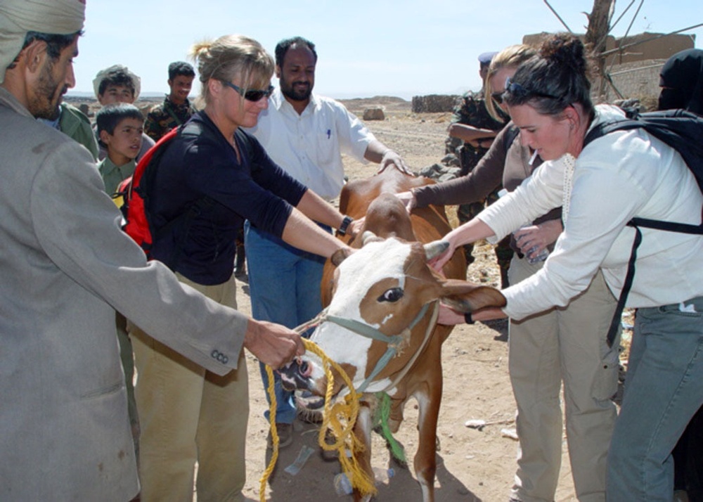 Female Soldiers teach, certify Yemeni women to help livestock