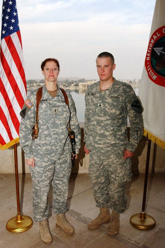 Mother, son reunion turns into double promotion ceremony