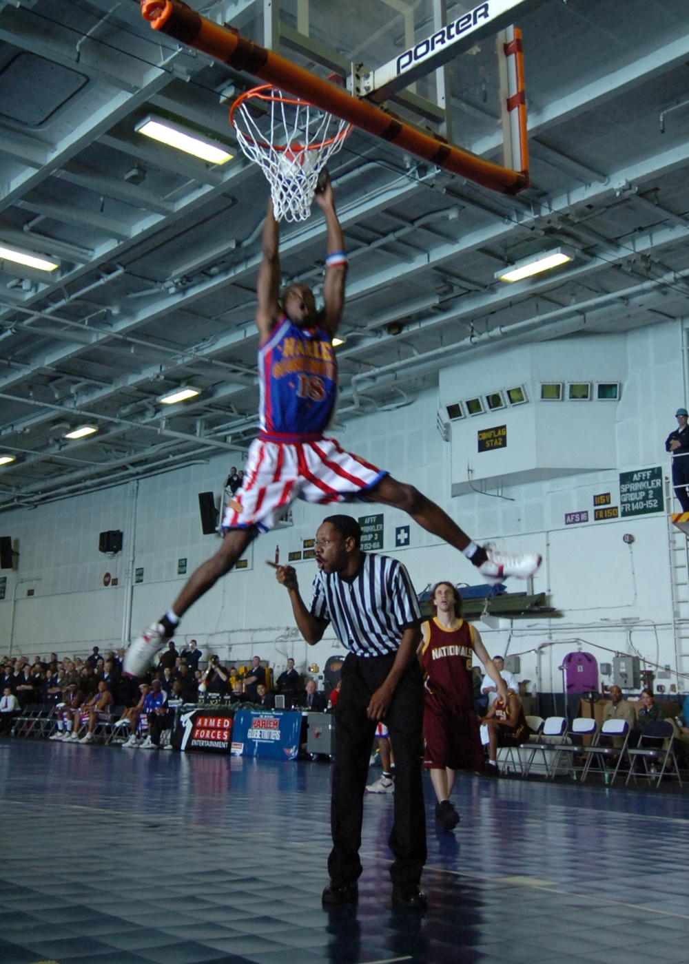 Globetrotters Visit USS Eisenhower