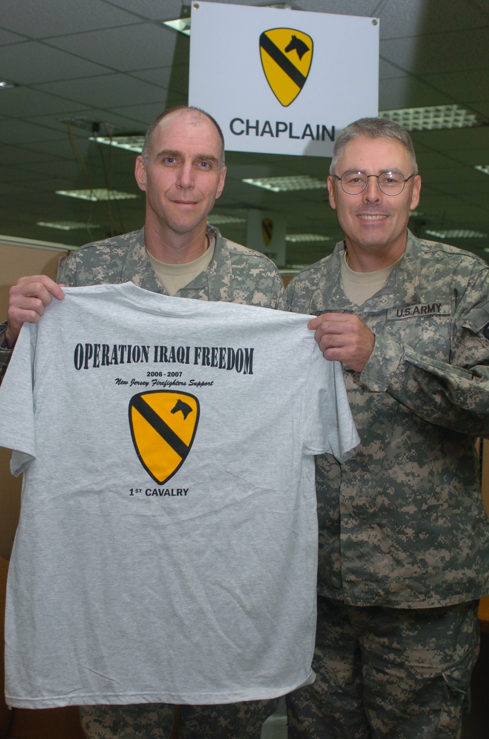Firefighters Show Support to Fellow Heroes in Iraq