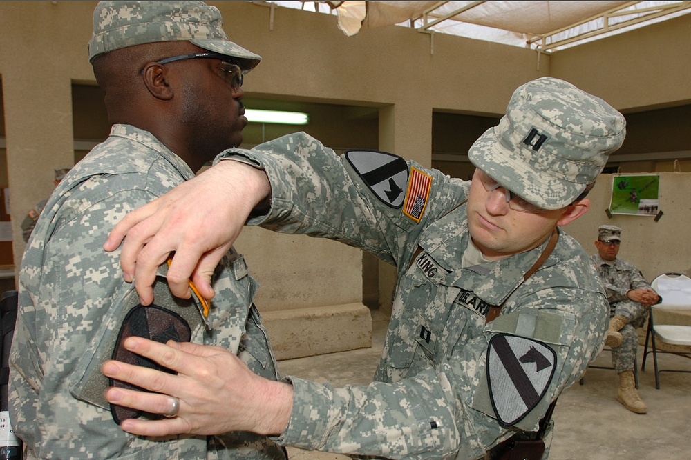 DVIDS - News - Rare event: Security Team gets First Army Combat Patch