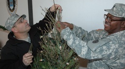 Holiday Decorations Keep Troops' Morale High