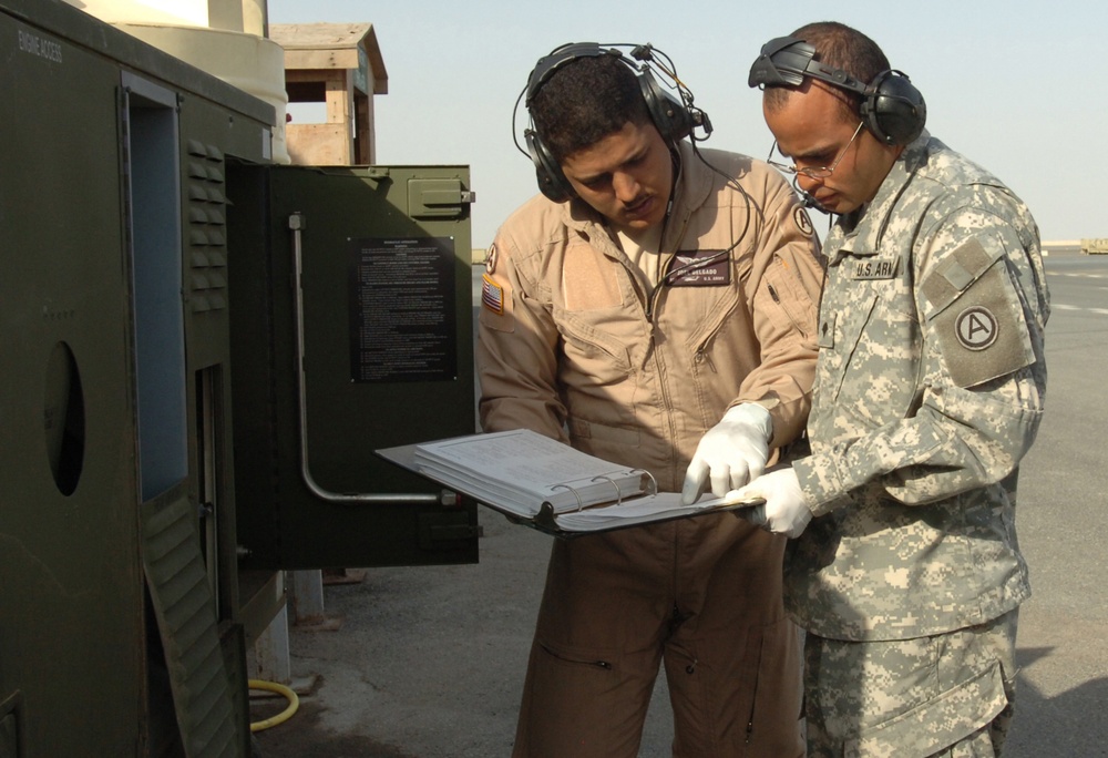 Puerto Rico National Guardsmen Patrol the Skies Over Kuwait