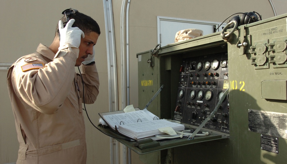 Puerto Rico National Guardsmen Patrol the Skies Over Kuwait
