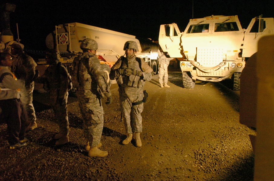 Gun Truck Pride Pushes Supplies Safely Along
