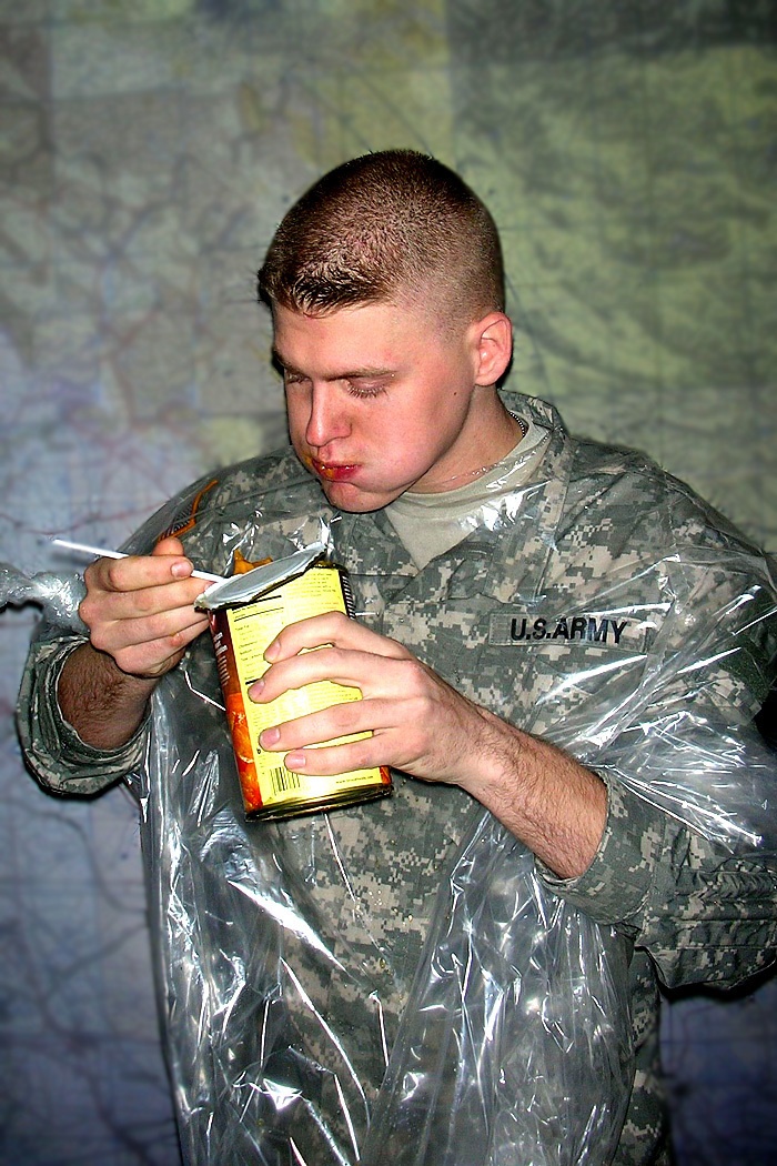 Soldier chokes down pounds of sweet potatoes for charity