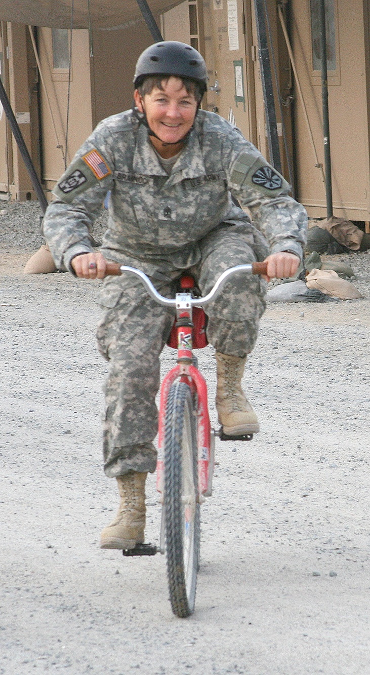 1st Sgt. Brannock pedals for 'Triple Deuce'